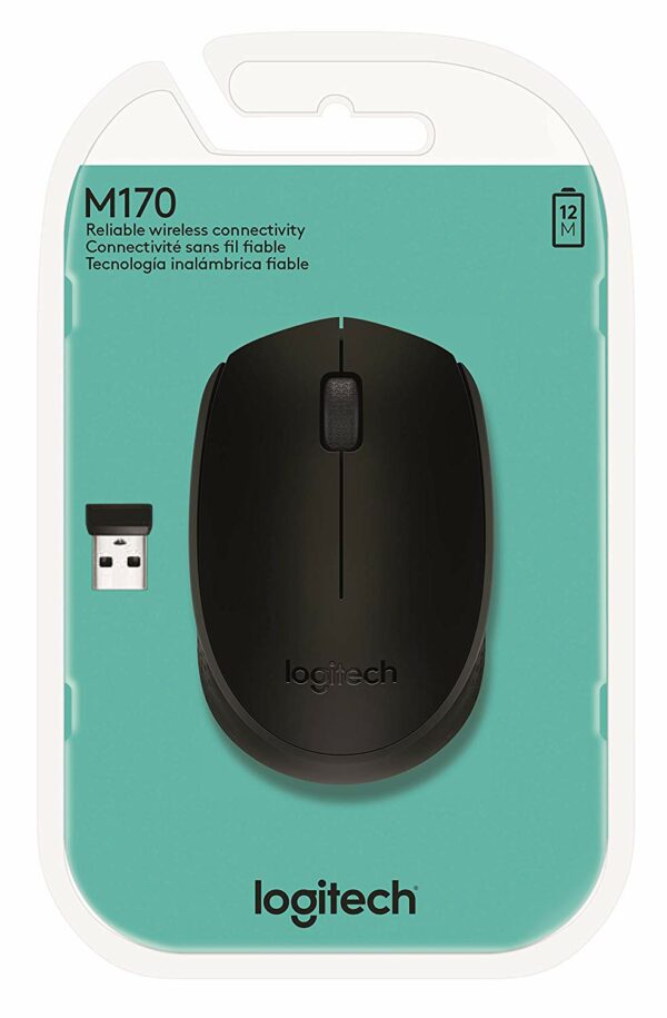 Mouse Logitech M170 Black Inalámbrico 1000 dpi - Imagen 6