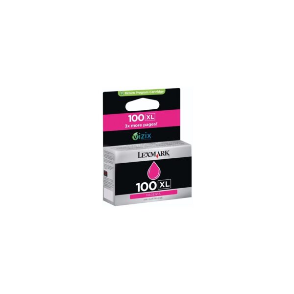 Cartucho de Tinta Lexmark InkJet Magenta 100 STD