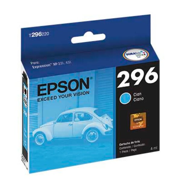 Cartucho de Tinta Epson Cyan 296 XP / 231, 431 (vencido)