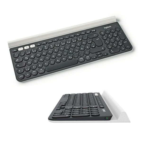 Teclado Logitech K780, Multidevice, Inalámbrico, Bluetooth, Negro (Español) - Imagen 2