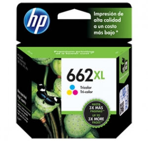 Cartucho de Tinta 662XL Tricolor. Alto rendimiento HP