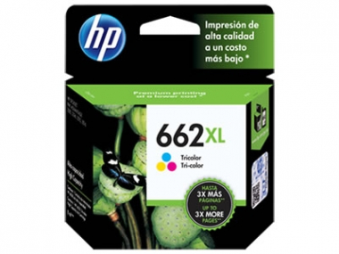 Cartucho de Tinta 662XL Tricolor. Alto rendimiento HP