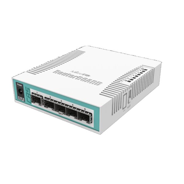 RB260GS with 5 Gigabit ports and SFP cage, SwOS, plastic case, PSU-202008121641311014 Mikrotik