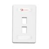 Placas frontales (faceplate) de 2 puertos blanca Siemon