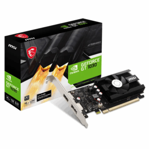 Placa de Video MSI GeForce GT 1030 4GD4 LP OC 4GB DDR4, Low Profile