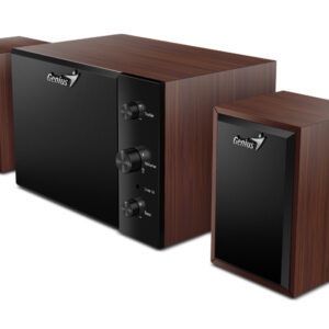 PARLANTES GENIUS SW-2.1 350 3.5MM MADERA