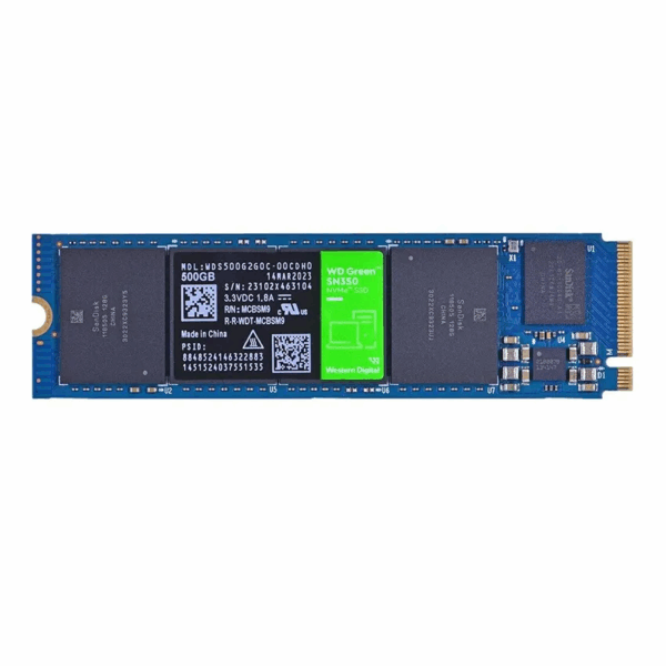 Disco SSD Western Digital Green SN350 NVMe 500GB, 3D NAND TLC, PCIe Gen3x4, M.2 2280 - Imagen 2