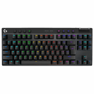 Teclado Mecánico Logitech G Pro X TKL (Switch GX Brown Tactile, LIGHTSPEED, Inglés, Negro)