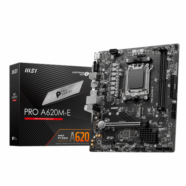 Motherboard MSI PRO A620M-E (AM5, DDR5 4800/6000+MHz, M.2, MicroATX)