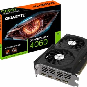 Placa de Video GIGABYTE NVIDIA GeForce GeForce RTX 4060 WINDFORCE OC 8G