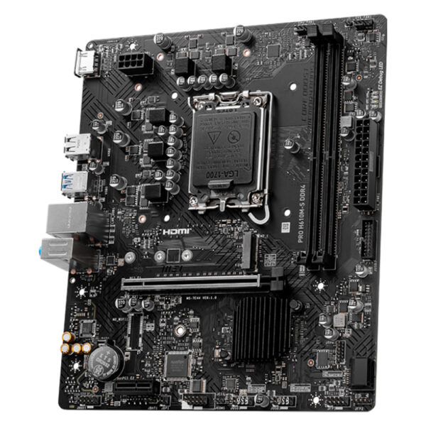 Motherboard MSI PRO H610M-S (LGA1700, DDR4 1866/3200MHz, M.2, Micro ATX) - Imagen 2