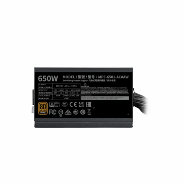 Fuente Cooler Master 650W 80+ Bronze V3 - Imagen 6