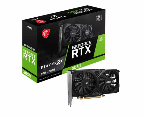 Placa de Video MSI Ventus RTX 3050 2X 6GB OC