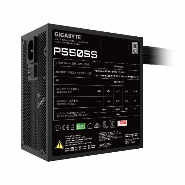 Fuente Gigabyte GP-P550SS 550W 80 Plus Silver - Imagen 3