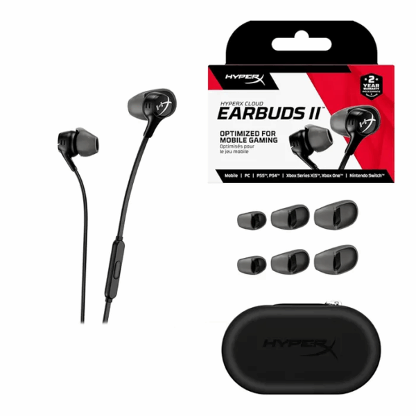 Auriculares Hyperx Cloud Earbuds II Black (3265) - Imagen 2