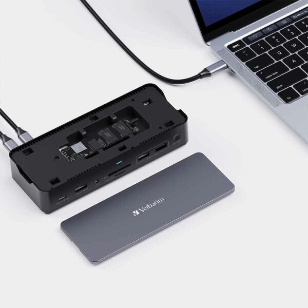 Docking Verbatim USB-C PRO STATION 15 PORT INCLUYE SSD CDS-15SSD-C Host - Imagen 2