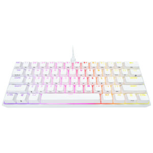 Teclado Corsair K65 RGB Mini 60% Mecanico Cherry MX Speed White