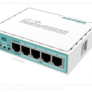 RB MIKROTIK 750R2 5ETHERNET LVL4 CASE Y FUENTE