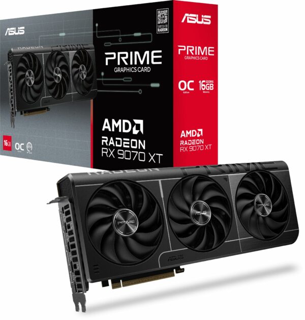 Placa de Video AMD Asus RX 9070XT 16GB Prime OC