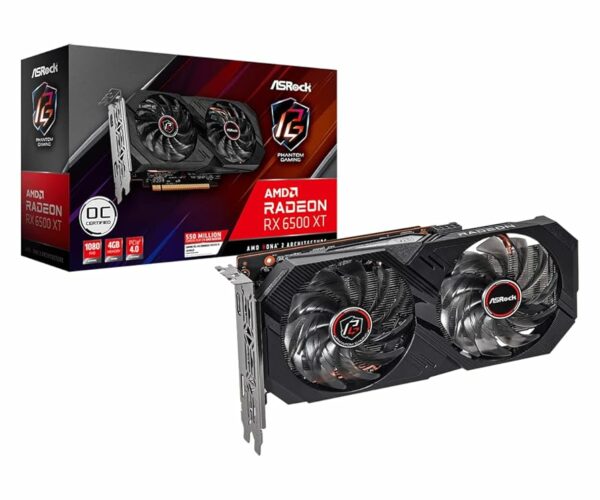 Placa de Video Asrock Radeon RX 6500 XT Phantom Gaming D 4GB OC GDDR6